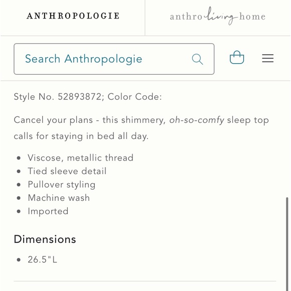 By Anthropologie Navy & Metallic Striped Tie Short Sleeve Peasant Blouse Top - Picture 10 of 15